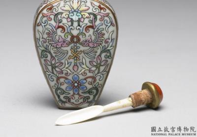 图片[3]-Porcelain snuff bottle with flower and bird decoration in famille rose, Qing dynasty, Jiaqing reign (1796-1820)-China Archive
